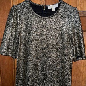 Michael Kors Shimmery Gold Top size M